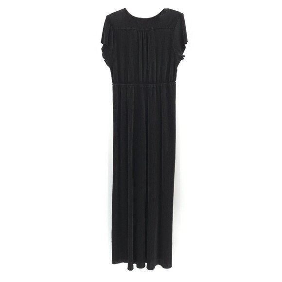 Baltic Born NWT Athena Pleated Maxi Dress Size XXXL black short sleeve V-neck - Picture 8 of 10